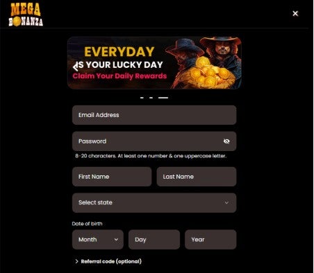 How to Sign Up to Mega Bonanza Casino How to Sign Up to Mega Bonanza Casino